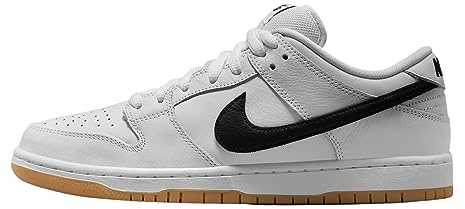 Nike Herren Retro, Weiß/Schwarz-Weiß-Gum Hellbraun, 11.5