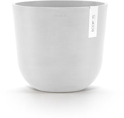Ecopots Oslo 25 + Blumentopf mit Wasserreservoir - L 25 cm x H 21,4 cm - Innen- und Außenbereich