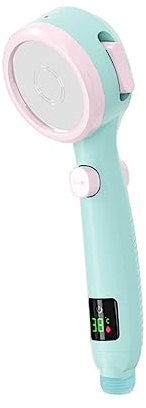 lmoikesz Sprinkler Head High Pressure Handheld Shower Heads Spray LED Temperature Display Household Bathroom Accessories Equipment, Pink