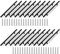 APACALI 20 Pack Black Cupboard Handles, 160mm Kitchen Door Handles, Stainless Steel Kitchen Cabinet Handles, Black Kitchen Handles for Drawer, Cabinet, Furniture Decoration