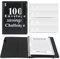 Jakiro 100 Geldumschläge Geld sparen Herausforderung Binder, Umschläge Geld Sparen Challenge Buch, A5 Money Saving Challenge to Save $5.050 (Schwarz)