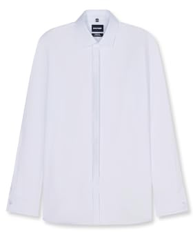 OLYMP No. Six super Slim Gala Hemd Langarm Twill weiß