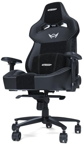 GT OMEGA | Zephyr Series | Carbon PVC Gaming Chair Breathable Adjustable Reclining Computer Office Chair