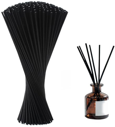 80 Stück Duftstäbchen Nachfüller Rattanstäbchen Raumduft Stäbchen 30cm X 3mm Reed Diffuser Sticks Aroma-Diffuser-Sticks für ätherisches Öl Ersatz Duft Stäbe für Raumduft Büro Zuhause