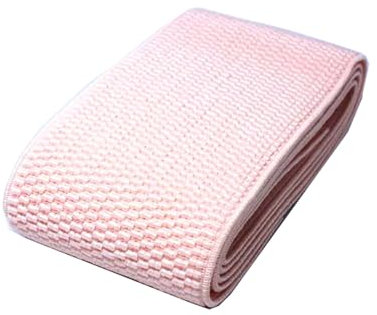 Rodsah 3 Meter farbiges Gummiband 6 cm breit, Hosenrock, elastischer Gürtel für gestricktes Nähzubehör,Rosa,60mm