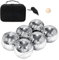 Backyard Activity Kit, Outdoor Leisure Game, Metal Bowls Set, Picnic Ball Kit, Recreational Ball Set, Outdoor Picnic Games, Beach Vacation Game, Family Game Set, Bocce Ball Set, Boules Ball Game