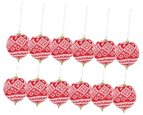 Weihnachtskugel-anhänger Satz 12 Stück Hängende Weihnachtskugeln Partydekoration Für Weihnachten Geburtstage Und Feiern