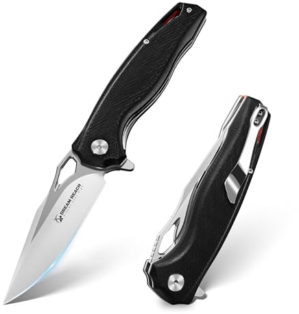 Dream Reach Klappmesser Taschenmesser Outdoor, mit G10 Griff Geschenkbox | Scharfes Taschenmesser, G10-Griff, Robust & Leicht, Vielseitig für Outdoor & Camping, Geschenk für Männer & Papa