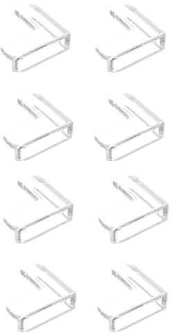 Meiyea 8 Pack Transparent Corner Protectors for Kids - Heavy Duty Edge Guards with Strong Adhesion, Soft Bumpers for Furniture, Table Corners, Glass & Plastic - Baby Proofing