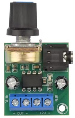 Asyduey 10W LM386 Mono Audio-Verstärker-Board- 3,5 mm DC 3-12V Einstellbarer Volumensteuerung Mini AMP 1PC