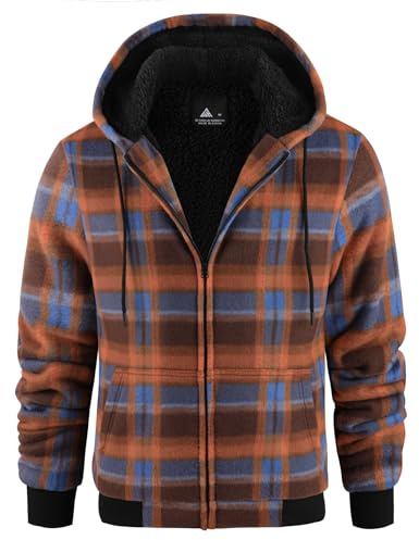 geeksport geeksport geeksport geeksport Felpa da Uomo con Cappuccio e Full Zip Fleece Hoodies for Men Sportive Inverno