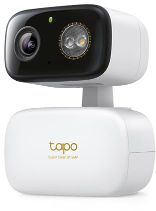 Tapo C236 Mini-Überwachungskamera mit Aufzeichnung, 3K 5MP, 360°-Abdeckung für Innen- und Außenbereich, KI-Erkennung und Benachrichtigungen, microSD-Karte bis 512 GB