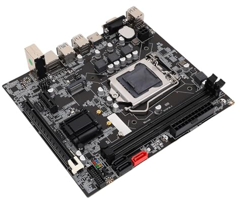 Hamwesh Scheda Madre del Computer, Scheda Madre B75 a Doppio Canale LGA 1155 Socket DDR3 da 16 GB con Interfaccia M2 NVMe NGFF per Processori Core I3 I5 I7 E3 V2 Pentium
