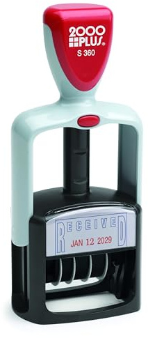Cosco 2000 Plus Self-Inking Two-Color Type Size 1 1/2 inReceivedin Dater (011034)