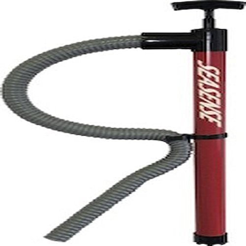 SeaSense Hand Bilge Pump - Self-Priming, Manual Bilge Pump for Water Removal on Small Boats, Kayaks, Canoes, Bilges or Any Place Water Collects - 24 x 36 Hose