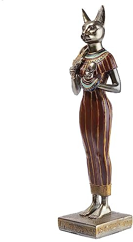lachineuse ägyptische Statuette Göttin Bastet, Basteln, 31 x 7,5 x 7,5 cm