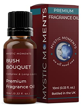Mystic Moments | Bush Bouquet Fragrance Oil | 10ml | Bush Bouquet notes create a fresh floral green scent for candles, soaps, wax melts and diffusers.
