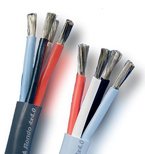 Supra Cables Rondo Lautsprecherkabel 4 x 4,0mm², verzinnt - Bi Wire - Bi Amping - Meterware Anthrazit