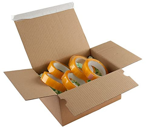 Blake Purely Packaging PEB33 Versandschachtel, Haftklebung mit Abziehstreifen, manipulationssicher, 260 x 220 x 130 mm, 20-er Pack
