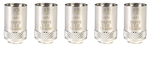 Joyetech BF SS316 Coils (0,6 Ohm), Riccardo Verdampferköpfe für e-Zigarette, 5 Stück