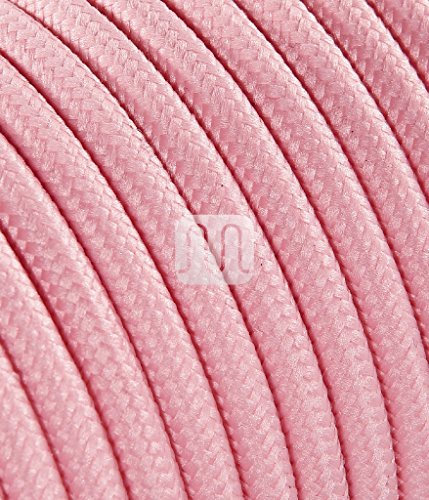 Merlotti 20332 Cavo Elettrico Rotondo H03VV-F 2x0.75, Rosa, 3 m