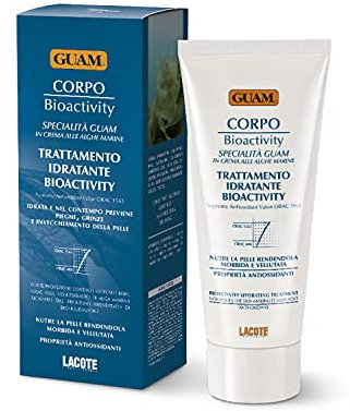 Guam, Körpercreme Bioactivity Feuchtigkeitsspendend und Nährend, Cremige Behandlung, die Feuchtigkeit spendet und Falten, Fältchen und Hautalterung vorbeugt, Made in Italy, 200 ml Packung