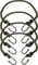 Savage Island 4 pack Heavy Duty Elastic Military Bungee Cords Olive Green