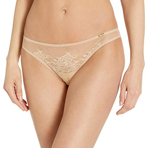 Gossard Women's Glossies Lace Thong Panties, Nude, S