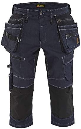 Blåkläder Handwerker Hosen Strech X1900, in Cordura® Denim-Stretch, Marineblau/ Schwarz C62