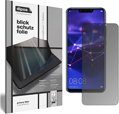 dipos I Protección de la Vista Compatible con Huawei Mate 20 Lite Protector de Pantalla Privacy