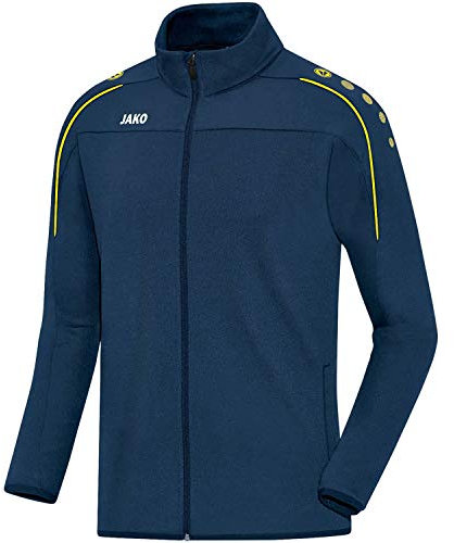 JAKO Classico Trainingsjacke Kids BlauGelb, 164 Kinder