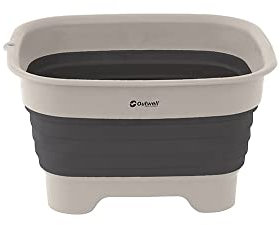 Outwell Unisex – Erwachsene Camping Zubehör Kolllaps Waschschüssel Mit Abfluss ONE Size Navy, Grau, Einheitsgröße