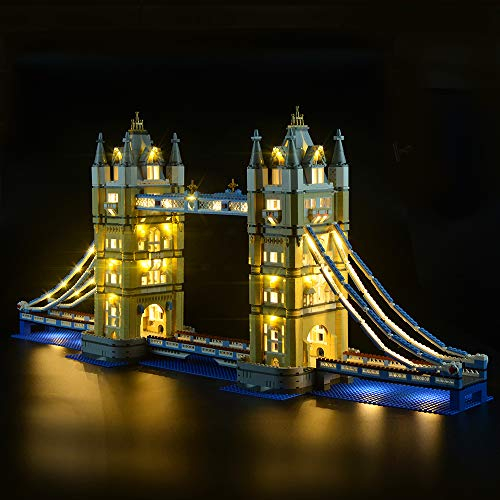 GEAMENT Verbesserte Version Licht-Set für London Tower Bridge – Kompatibel mit Lego Creator 10214 Baustein-Modell (Modell-Set Nicht enthalten)
