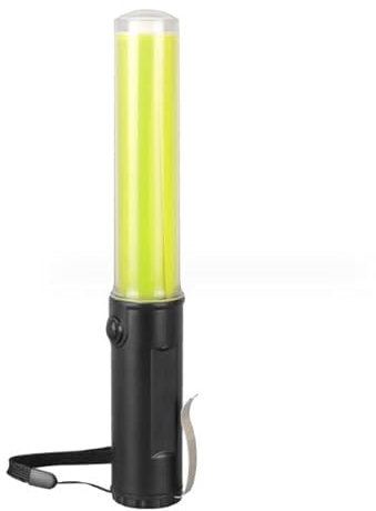 Candeon LED Signalstab, Verkehrsstab Gelb Leuchtstäbe Zur Verkehrsregelung, 10 Inch Verkehrs Verkehrsstock Taschenlampe LED Leuchtstab Für Partys Konzerte Zum Parken, Autoleiten