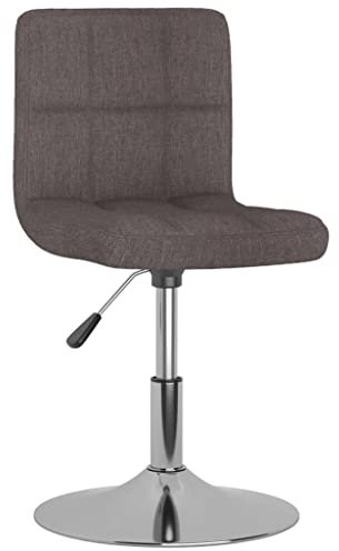 INLIFE Esszimmerstuhl Drehbar Taupe Stoff-7477