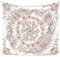 FYBlossom Bohemian Tapisserie Wandbehang, Mandala Wandteppich Hippie Boho Decke, Vintage Psychedelischer Hippie Wandteppich Tagesdecke Mit ästhetischen Kranz Muster Für Wohnzimmer Schlafzimmer
