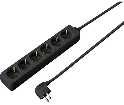Sygonix SY-4890992 Steckdosenleiste Schwarz Schutzkontakt 1St.