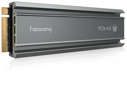 Nvme SSD M.2 2280 500GB Interne Festplatte mit Kühlkörper PCIe 4.0, 4800MB/s Lesen, 2650MB/s Schreiben, für Gaming, Videoschnitt, Kompatibel mit Desktop, Spielekonsole (S660)
