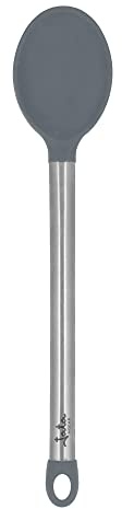 JATA HOGAR HACC4304 Schöpflöffel aus Silikon und Edelstahl, spülmaschinenfest, bis 250 °C, zum Aufhängen, hygienisch und gesund