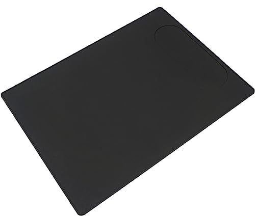 USEAMIE Coffee Maker Mat, Silicone Base Under Coffee Machine With Lip, Automatic and Semi-automatic Coffee Machines Espresso Accessory, Multifunctional Rubber Mat (48 x 35cm)