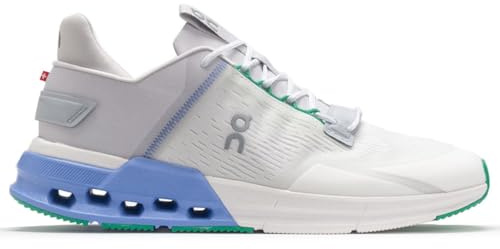 On Herren Cloudnova Flux Textile Synthetic Undyed White Neptune Trainer 42.5 EU