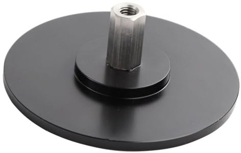 1 x große M8-Schrauben-Schnittstelle, Vakuum-Vakuum-U-Lock-Maschinenbasis-Adapter-Aufsätze, Saugnapf-Verbindungsstück, Edelstahl-Oberflächenspiegelbehandlung, starke Saugkraft, 12 cm