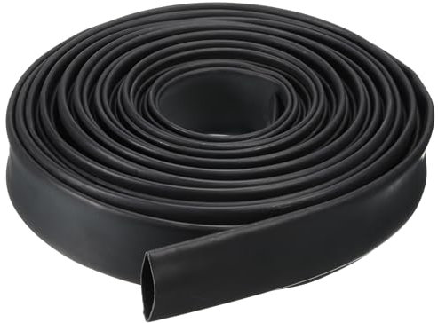 QUARKZMAN 32mm Dia 33 Piedi Guaina Termorestringente Nera, 4:1 Tubo Termorestringente per Cavi Elettrici Doppia Parete Adesivo Foderato Marino Impermeabile Industriali Avvolgicavo