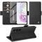 Giyer Custodia per Samsung Galaxy A35 5G con pellicola protettiva, custodia protettiva per Galaxy A35, in pelle PU, con funzione leggio, scomparto per carte di credito, per Samsung A35 5G Full Cover