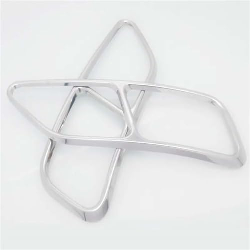 ANram Endrohrabdeckung Auspuffblende Für Audi A4 B9 A5 2020 2021,Schalldämpfer Auspuffrohrabdeckung Trim Car Styling Externes ZubehöR,A-Silver