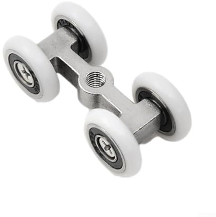 Zoegneer Hängende Räder, Edelstahl, stabile Leistung, Schiebetürrolle, Badezimmer, kleines Hängerad, Duschraum, Glastür, hängende Schiebetür, 5,3 cm