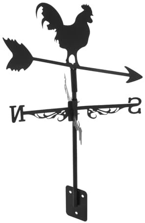 FONDOTIN girouette de Toit cultivateur Agriculteur Jardinier girouette pour Animaux girouette de Cour Piquet de Jardin en métal girouettes pour Cour Grosse indicateur Animal 3D Le Fer