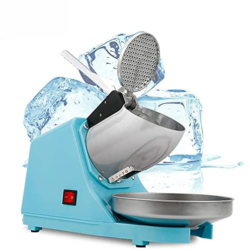 STMKB Eisbrecher, 300 W 65 Kg/h Elektrischer Eisbrecher, In Der Dicke Einstellbarer Smoothie-Rasierer, Einfach Zu Bedienen Und Zu Reinigen, Slush Ice Block Breaking Grinder Für Home Restaurant Bar
