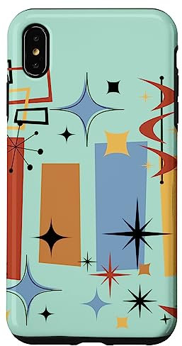 Hülle für iPhone XS Max Retro Mid Century Modern MCM Vibe Ästhetische Kitsch Kunst