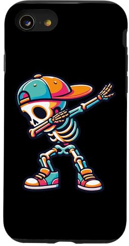 Dabbing Skelett Kinder Hülle für iPhone SE (2020) / 7 / 8